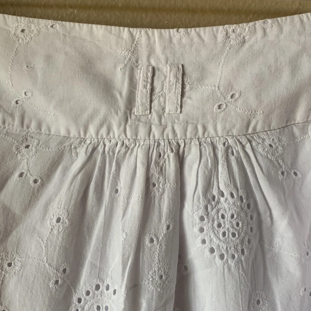 TORRID White Eyelet Mini Skirt with Pockets
